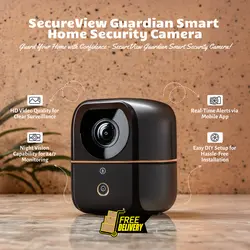 E-Commerce Household SecureView Guardian Smart Home Security Camera Product Callout