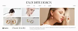 Jewelry gold display minimalist