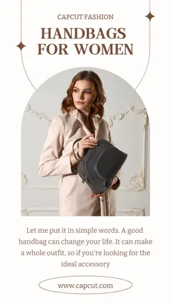 Fashion Handbags Product Display Instagram Story