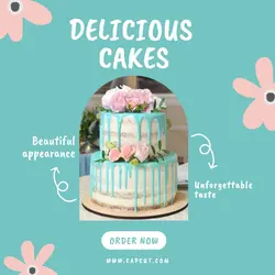 Cakes Display Instagram Post