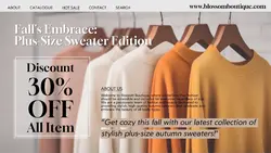 Fashion Plus Size Sweater Promo Youtube Thumbnail