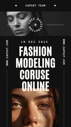 Business Fashion Modeling Course  Instagram Story
