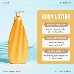 Beauty and Personal Care Body Lotion Minimalist