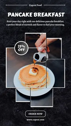 Promotion - Food - Pancake Breakfast Black Style