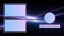 Non-Marketing Youtube Endscreen Blue purple Gradient
