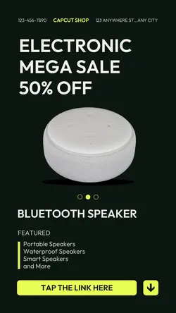 Electronics Speaker Sale Instagram Story
