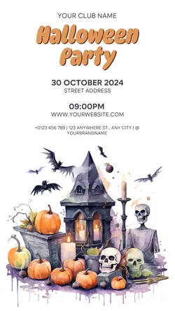 Helloween Party Instagram Story