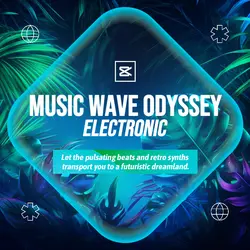 Non-marketing Album Cover Neon Blue