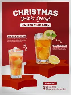 Christmas Drinks Special Limited Time Only