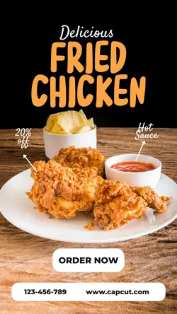 Fried Chicken Discount Instagram Story