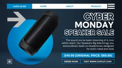 Cyber Monday Speaker Promotion Sale