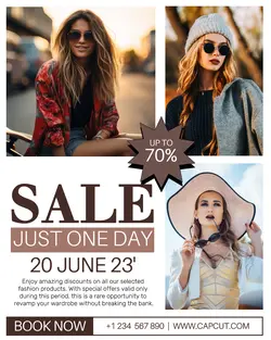 Promotion Just One Day Sale Instagram Potrait