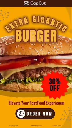 Food n Brevery Big Burger Instagram Story