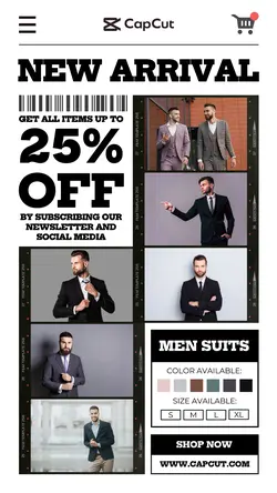 6 Multi-product Image Men's Clothes New Product
