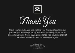 Non-Marketing bussines thank you cards