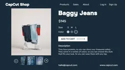 Fashion Baggy Jeans Display Product Twitter Post