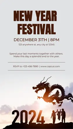 Other Industries New Year Festival Instagram Story