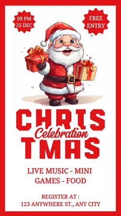 Christmas Celebration Invitation Instagram Story