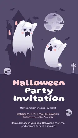 Halloween Scary Party Tiktok Post