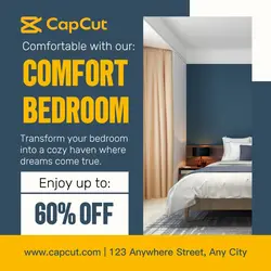 Furniture Comfort Bedroom Promotion Instagram Post