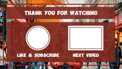 Non marketing Youtube Endscreen Maroon