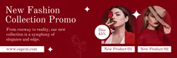 Red White Modern Fashion Collection Twitter Header