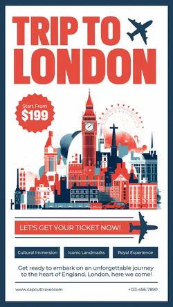 Trip to London Promotion Instagram Story