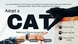 Website Adopt A Cat Sampler