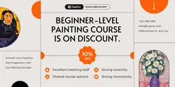 Education Painting course Discount Minimalist
