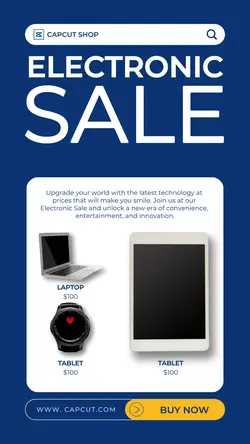 Electronic Laptop Sale Instagram Story