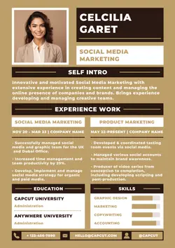 Non-marketing Resume Social Media Marketing