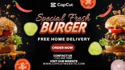 Land Escape Burger Poster