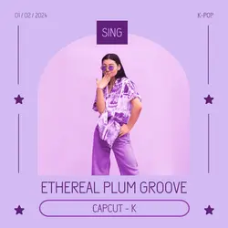 K-Pop Artist Singer Purple Trend - Album Cover