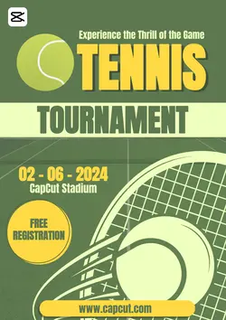 Non-marketing Campus event Tennis Green & Yellow