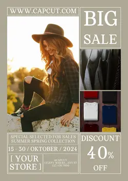 Clothing fashion and shoes promotion