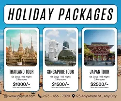 Holiday Packages Promotion Facebook Post