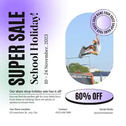 Skate Shop Promotion Instagram Post