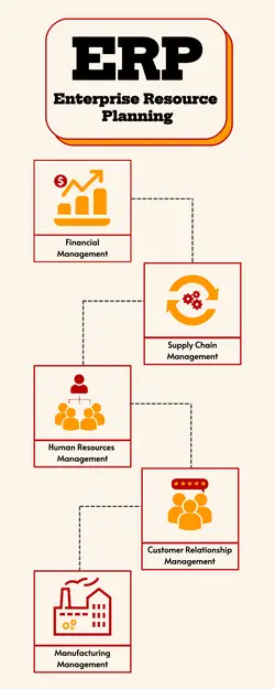 Non-Marketing Infographic ERP System Graph