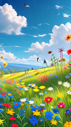 Wallpaper Creative Poster Painting Scenery