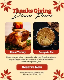 Thanksgiving Day Promotion Instagram  Potrait