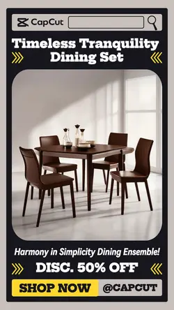 Household Accessories & Furniture Product Display Timeless Tranquility Dining Set TikTok