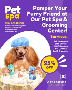 Pets Spa Promotion Instagram Portrait 