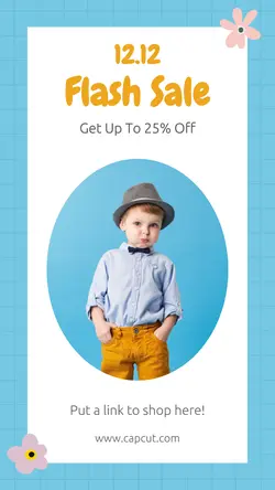 Fashion Kids Promotion Instagram Story