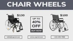 Chair Wheels Promotion Twitter Post