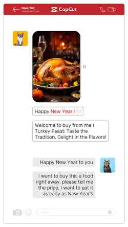 New year food Roasted Turkey Bal Brandi minimalism