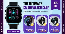 Smartwatch Sale Promotion Facebook App Ad