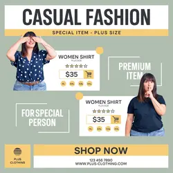 Casual Clothing Plus Size Instagram Post