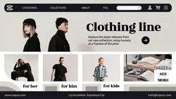 Fashion - Clothing line Landing Site
