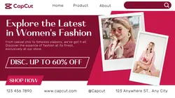 Women's Fashion Promotion Facebook Cover
