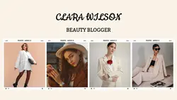 Non-marketing facebook cover beauty blogger